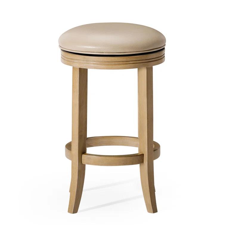Maven Lane Maven Lane Eva Stool with Vegan Leather Upholstery
