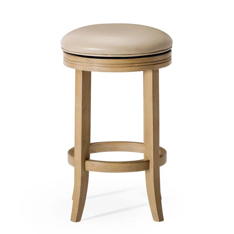 Maven Lane Maven Lane Eva Stool with Vegan Leather Upholstery