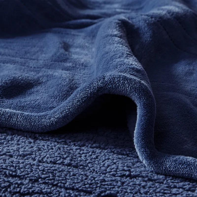Beautyrest Beautyrest Heated Oversized Microlight to Berber Blanket