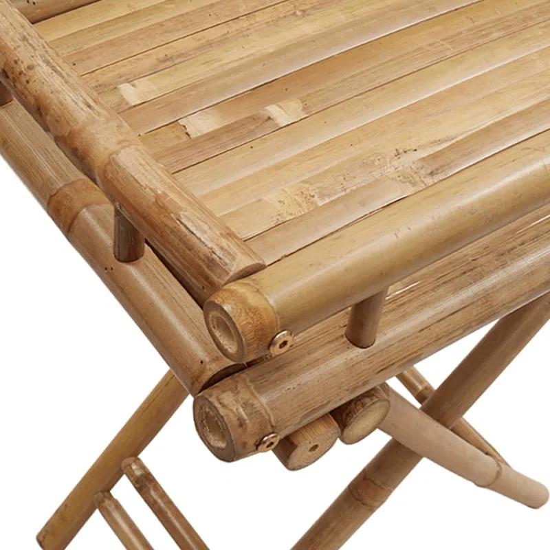 VidaXL Vidaxl Folding Tray Table 23.6"X15.7"X26.8" Bamboo
