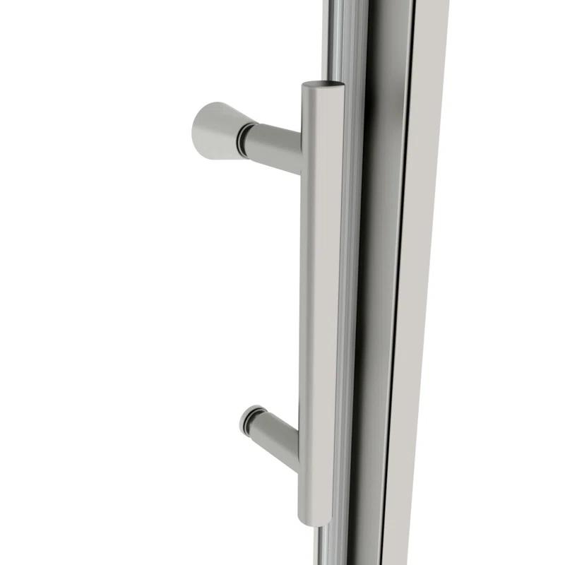 RAY'S RUGS & FLOORING LLC 12RRFR142467LTS 56-60" W x 71" H Pivot Frame Sliding Shower Door with 6mm Tempered Glass
