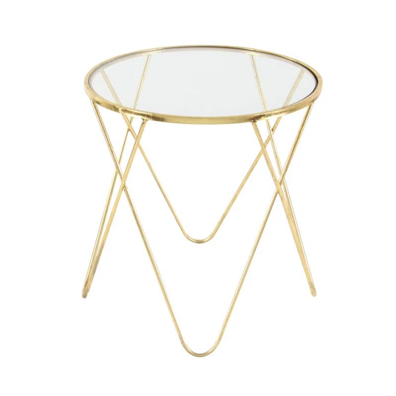 Mercer41 Minehead Glass Top Nesting Tables