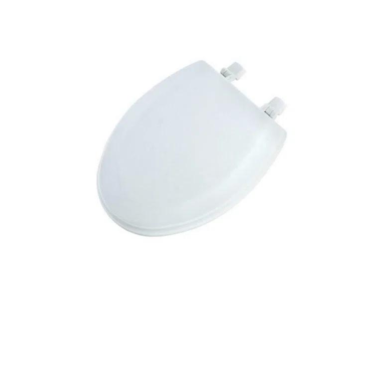 Mayfair Westport 1844EC Wood Toilet Seat with Easy Clean & Change Hinges, Elongated, White