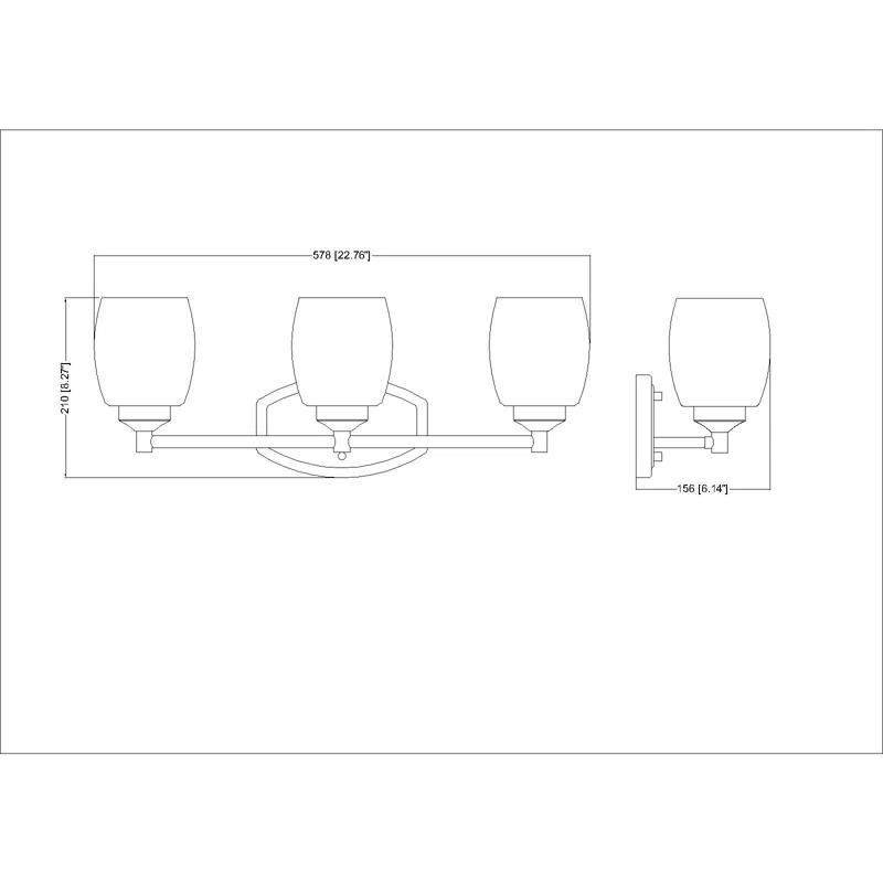 Z-Lite Kendrick 3 Light Vanity