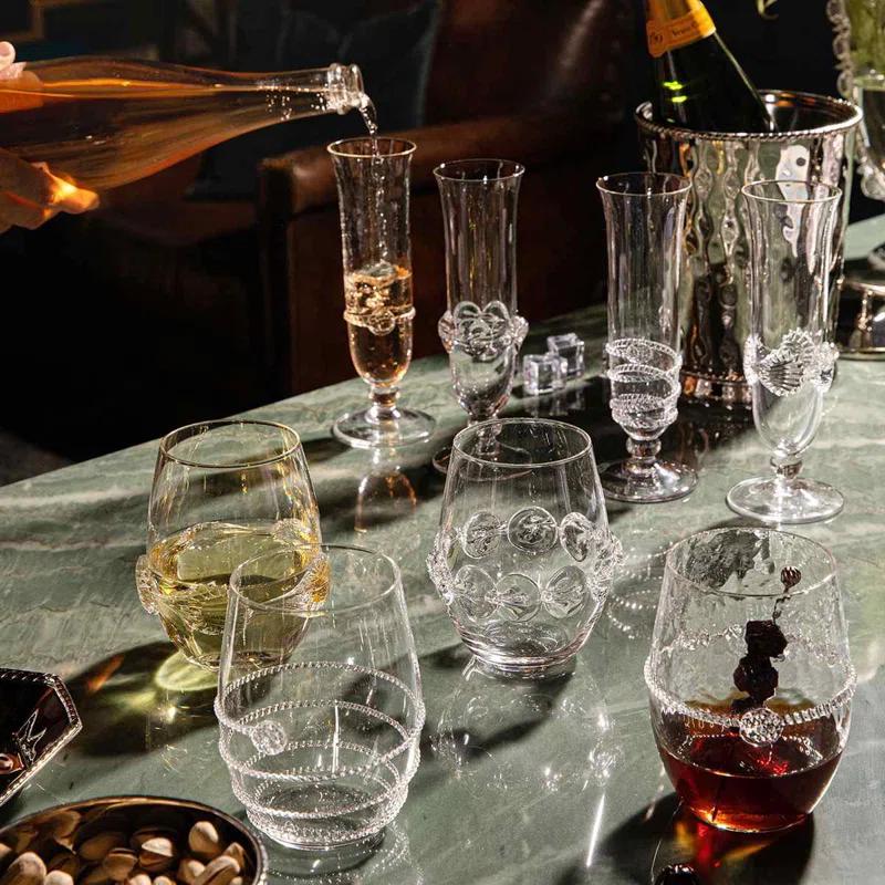 Juliska Heritage 12 oz. Stemless Wine Glass Assorted (Set of 4)