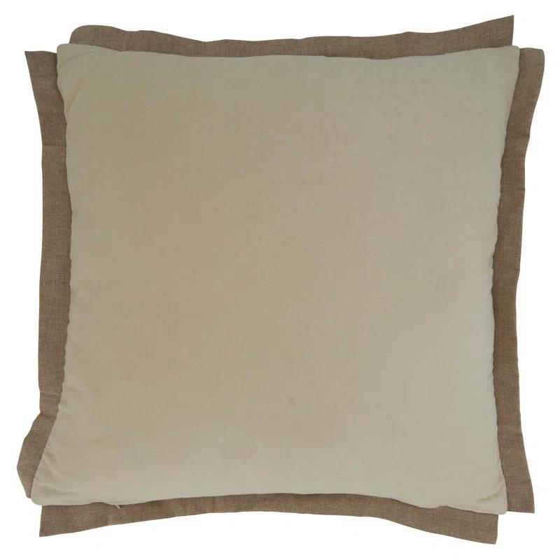 Saro Winifred Collection Cotton Pillow Cover