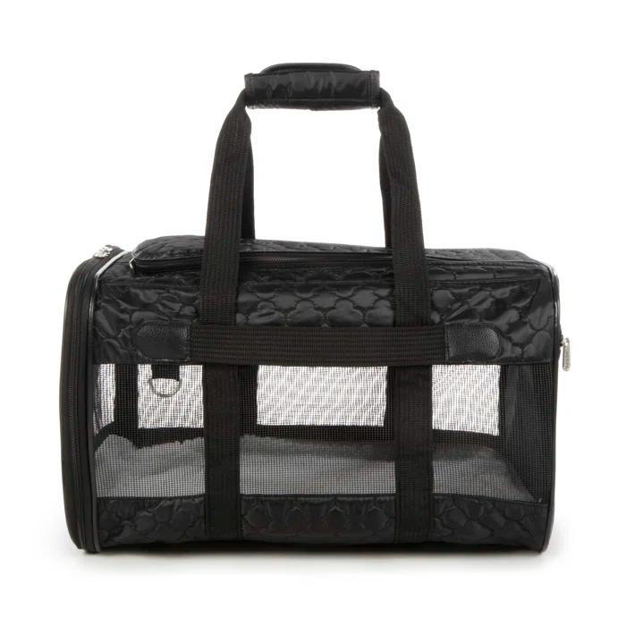Sherpa Original Deluxe Travel Pet Carrier, Airline Approved & Guaranteed On Board - Black Lattice