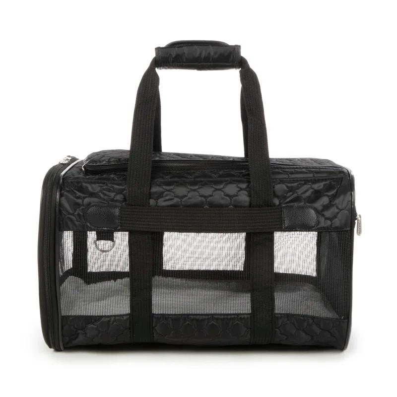 Sherpa Original Deluxe Travel Pet Carrier, Airline Approved & Guaranteed On Board - Black Lattice