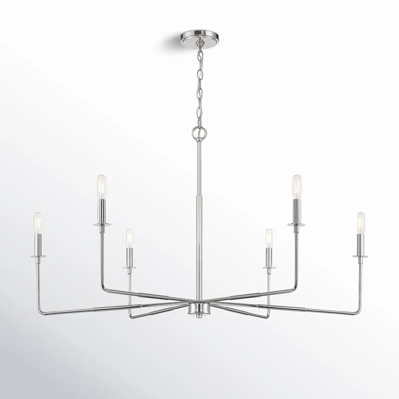 Alysa 6 - Light Dimmable Classic / Traditional Chandelier