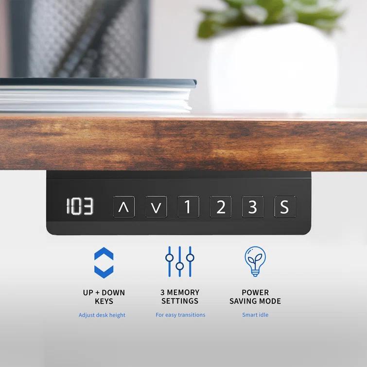 Vivo Black Electric Dual Motor Desk Frame