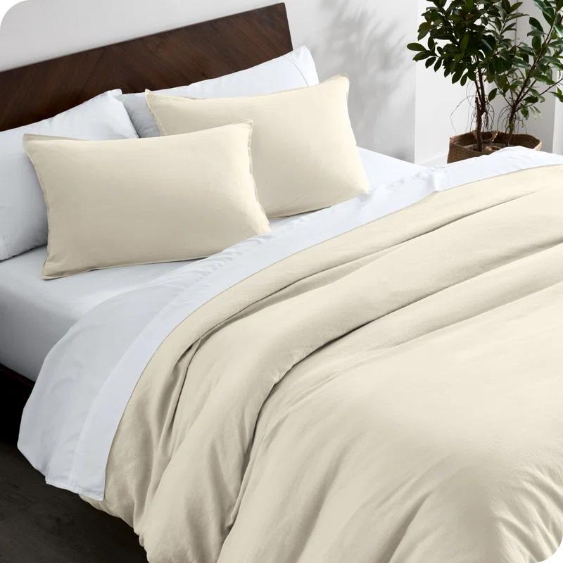 Bare Home Linen Duvet Cover Set
