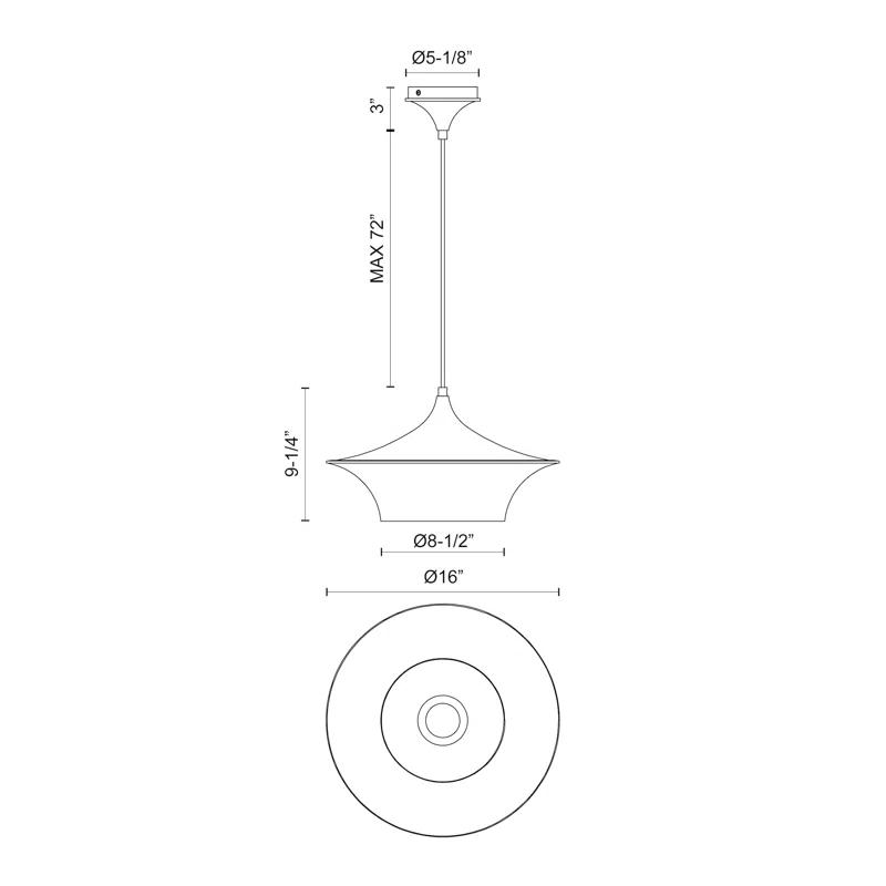 Alexia Single Light Metal Pendant