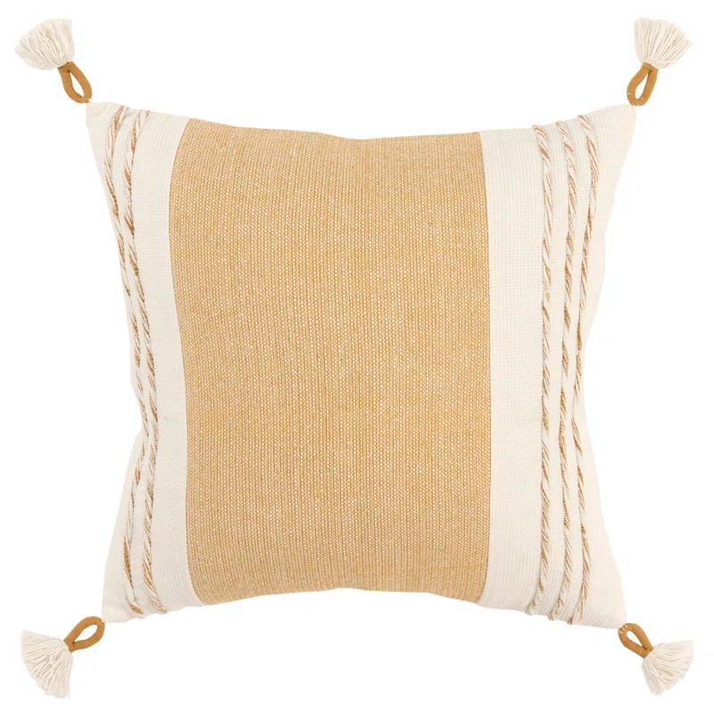 Tassels Cotton Throw Pillow