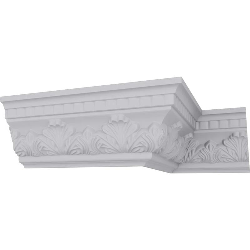 Ekena Millwork 4 1/2"H x 3 1/4"P x 5 1/2"F x 94 1/2"L Devon Crown Moulding