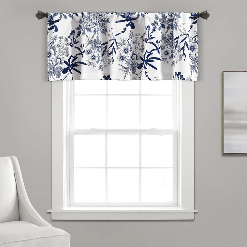 Lush Decor Botanical Garden Floral Tailored 52'' W Window Valance