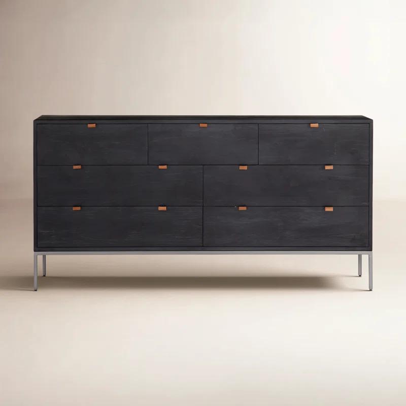 Rosamonde 7-Drawer Dresser - Black
