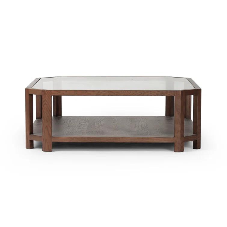 Ebern Designs JENZEN Glass Top Single Coffee Table