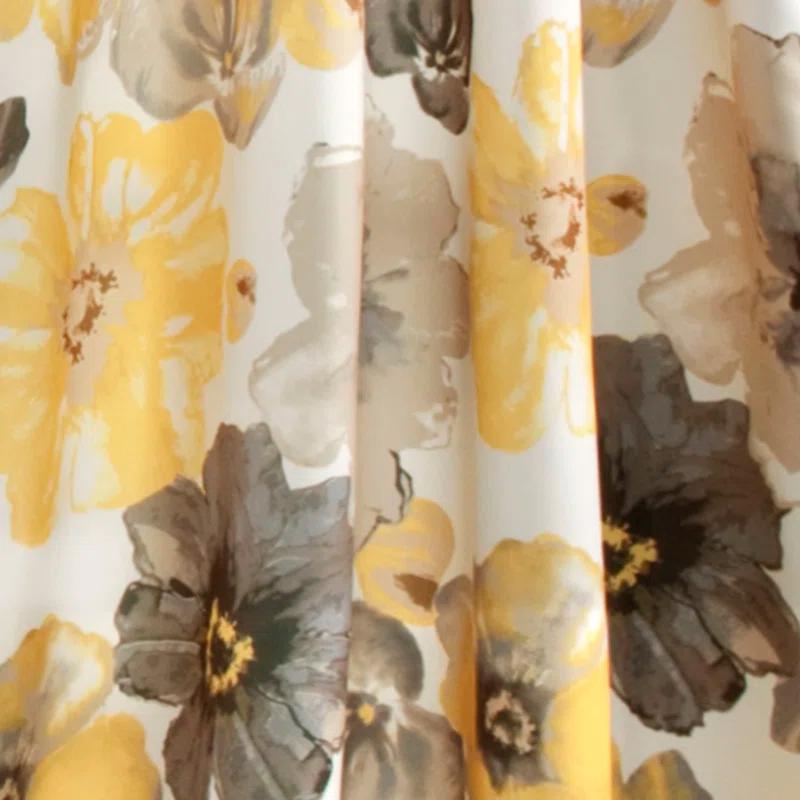 Lush Decor Leah Polyester Room Darkening Curtain Pair (Set of 2)