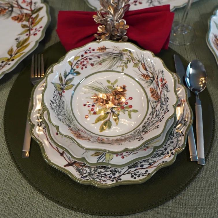 Certified International Winters Forest Set of 4 All Purpose Bowl 8.5" x 2" (Set of 4)