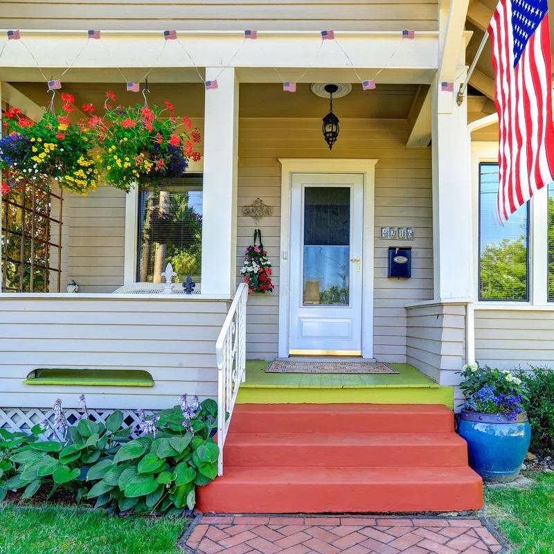 Northlight Seasonal 20-Count Patriotic Americana USA Flag LED Fairy Lights 6.25ft Copper Wire | Wayfair