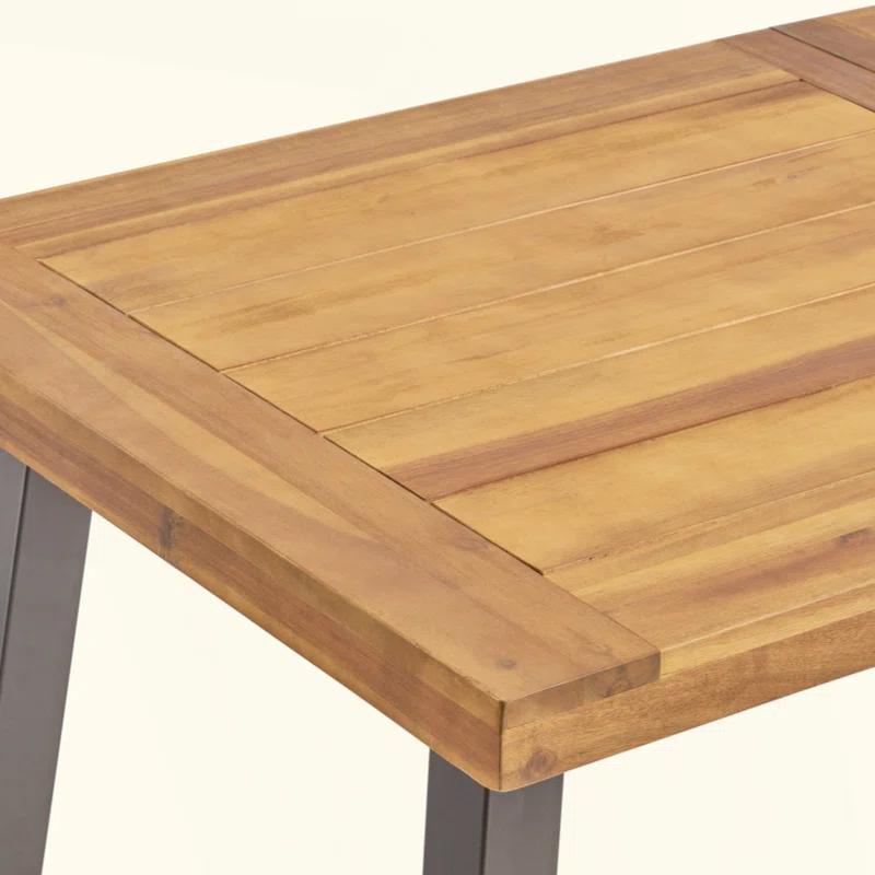 17 Stories Chic Industrial-Style Dining Table For Stylish Spaces And Gatherings