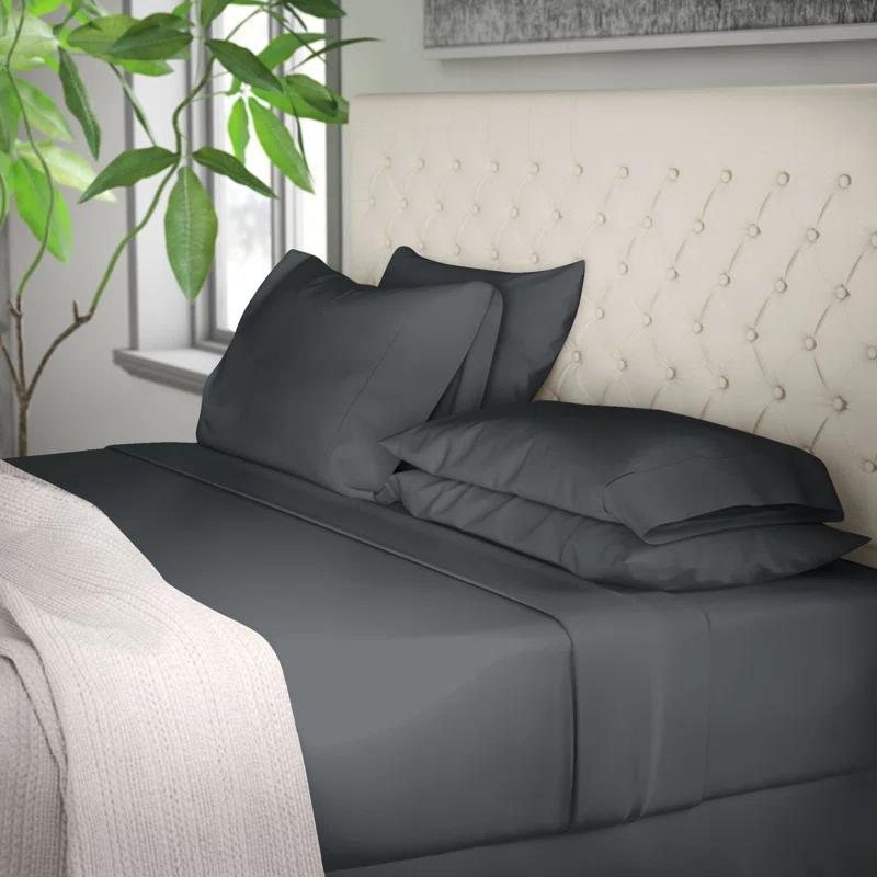 Madison Park Bamboo 250 Thread Count Rayon from Bamboo 4-Piece Sheet Set