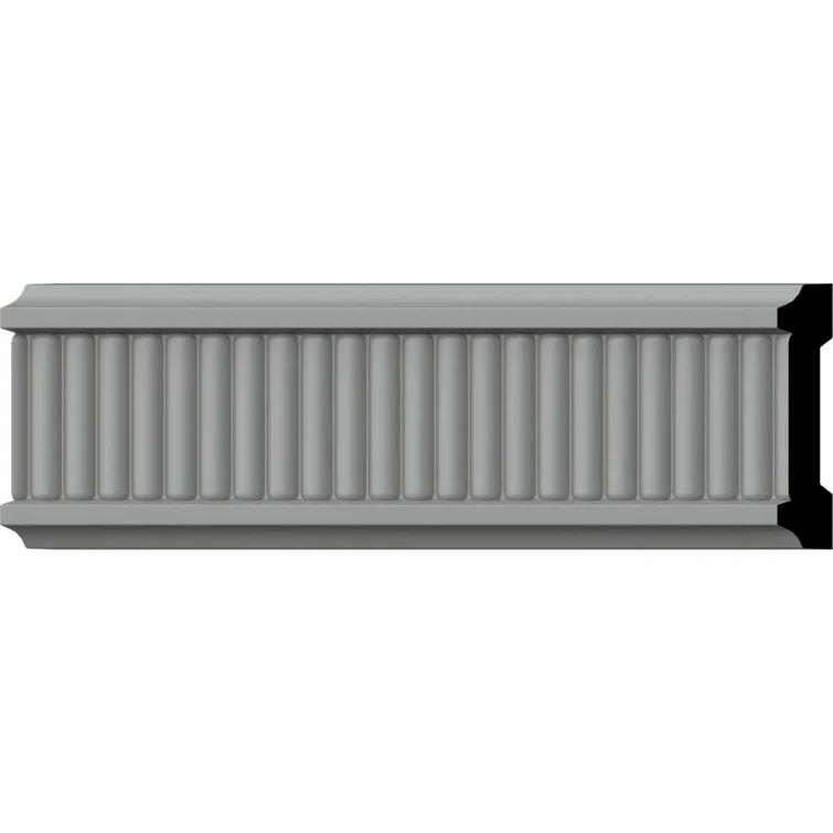 Ekena Millwork 3"H x 5/8"P x 94 1/2"L, (3/8" Repeat), Nevio Chair Rail (Set of 8)