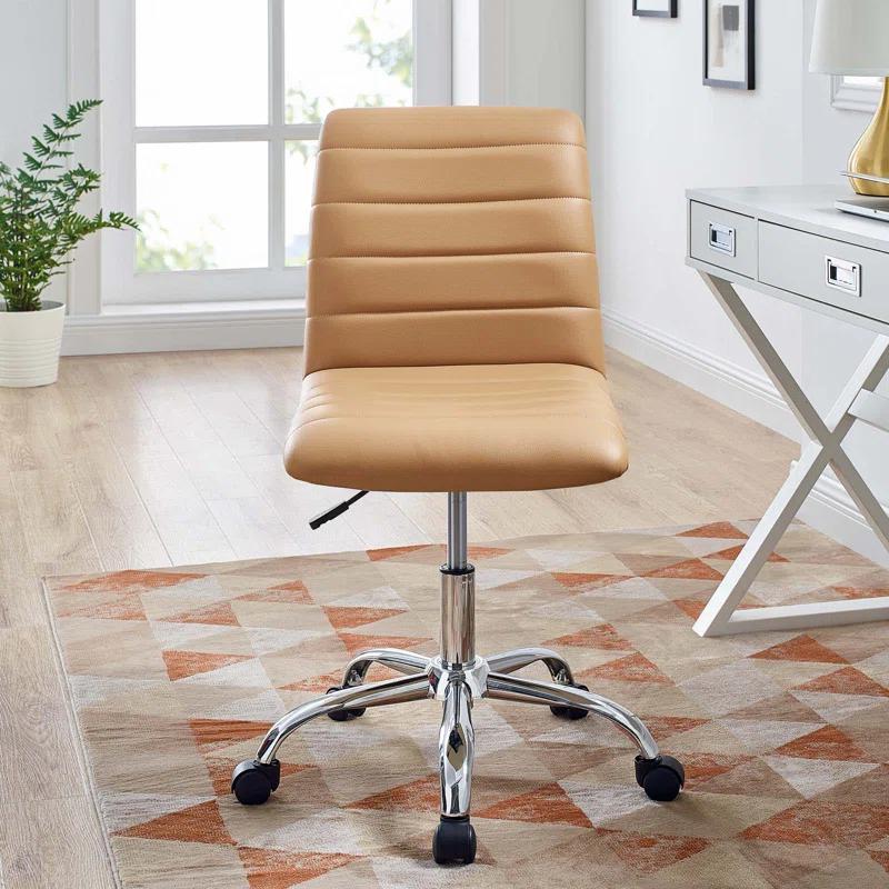 Modway Modway Ripple Armless Mid Back Vinyl Office Chair