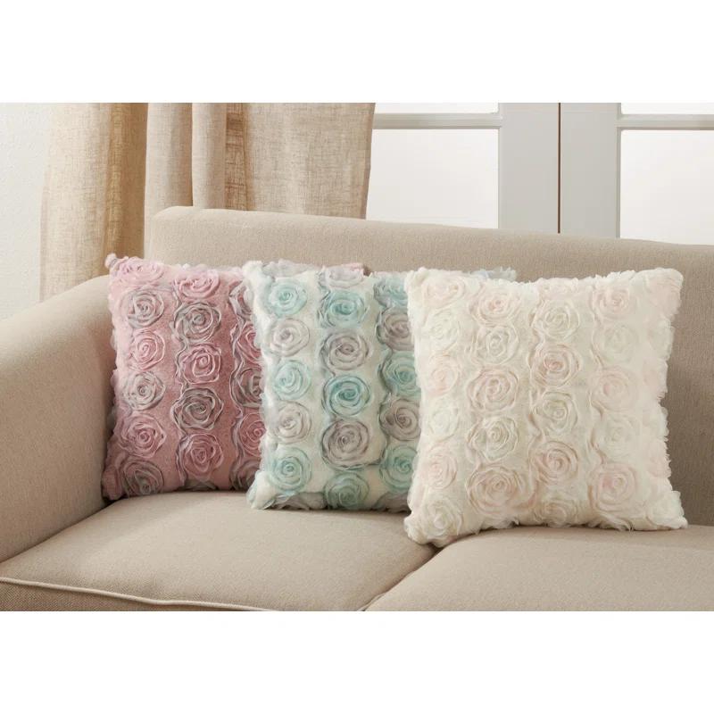 Saro Robbie Hart Collection Appliqued Throw Pillow