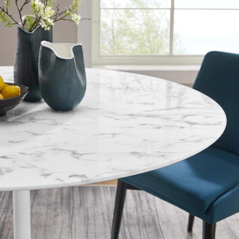 Modway Modway Lippa Oval Artificial Marble Dining Table
