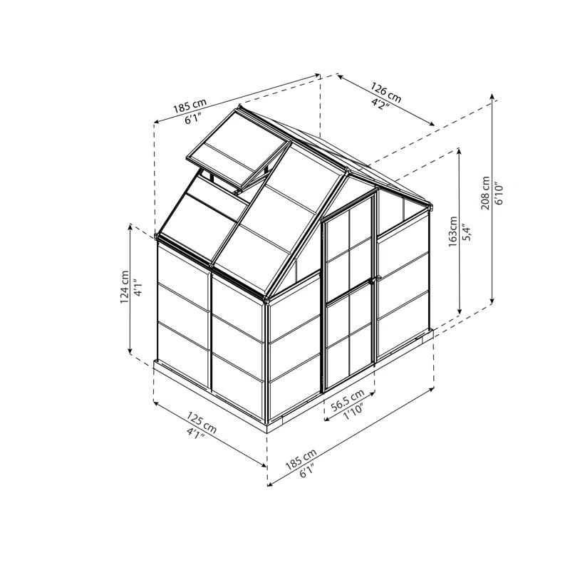 Canopia Palram - Canopia Hybrid Polycarbonate Hobby Greenhouse