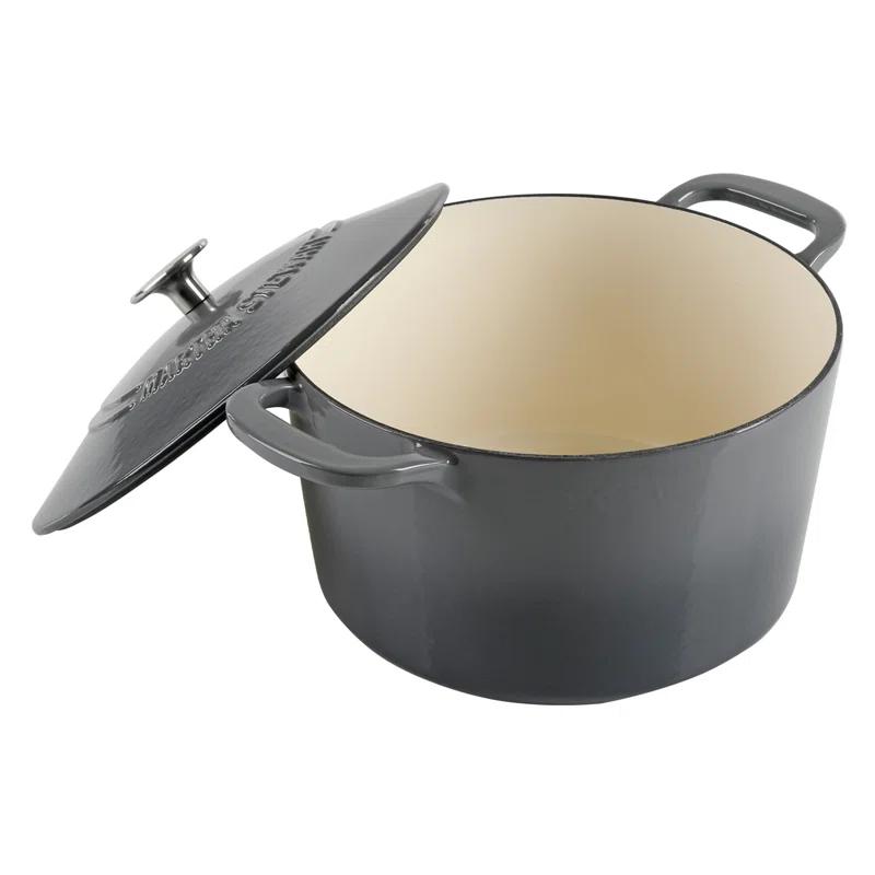 Martha Stewart Martha Stewart Gatwick 7 qt. Cast Iron Round Dutch Oven with Lid