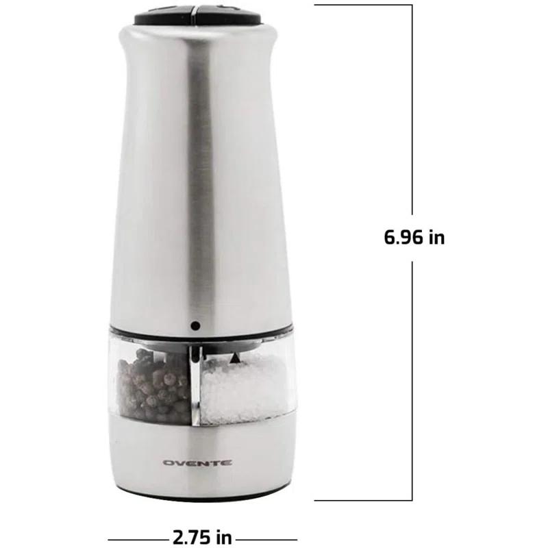 Ovente Electric 2-in-1 Salt & Pepper Combination Mill