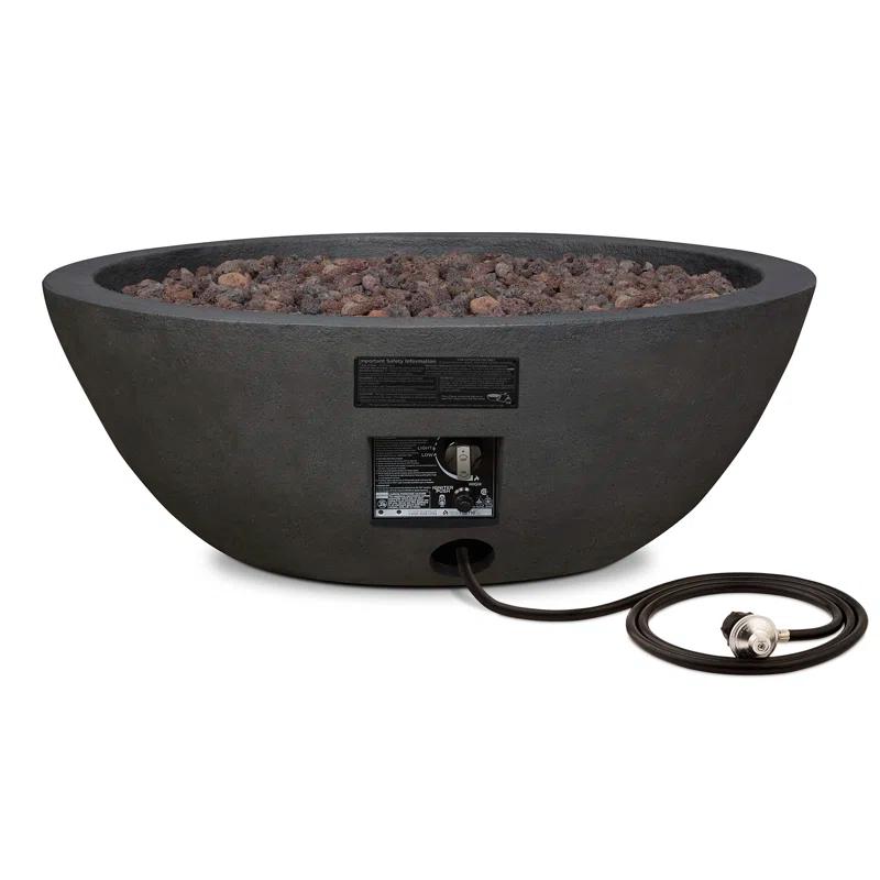 Fernanda Fire Bowl - Shale / Round