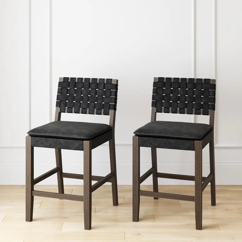 Nathan James Upholstered Stool