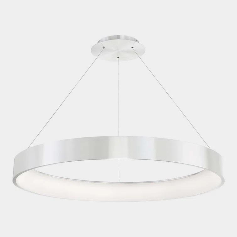 WAC Lighting Corso 18" LED 3000K Contemporary Aluminum Pendant in Chrome