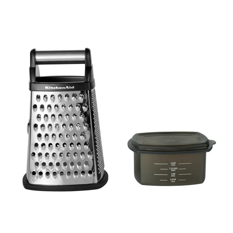KitchenAid® KitchenAid® Gourmet 4-Sided Stainless Steel Box Grater with Detachable Storage Container