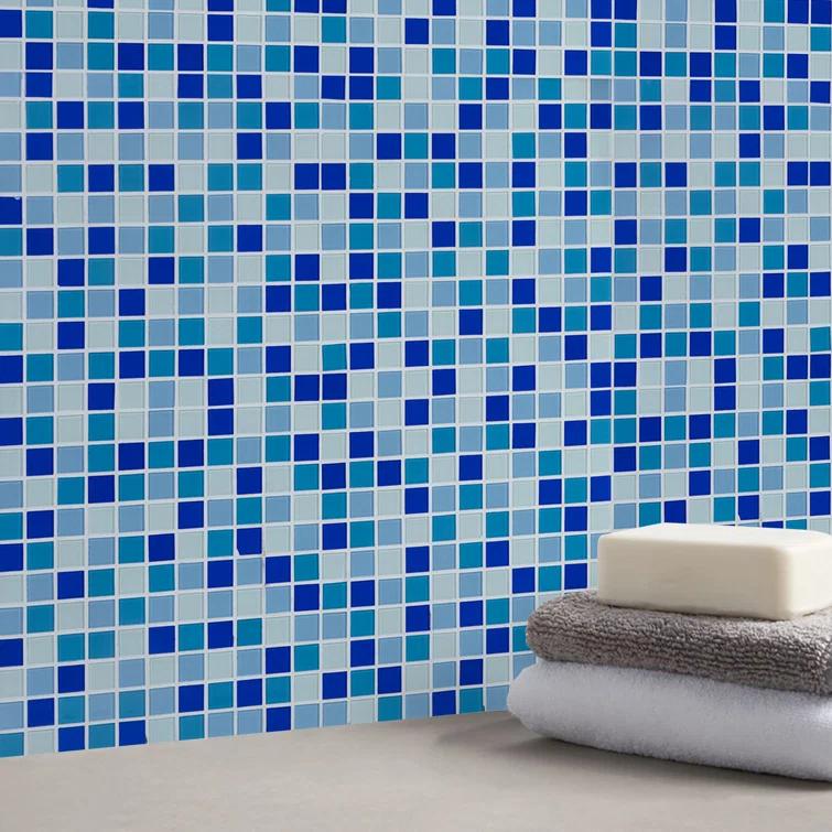 WS Tiles® 1" x 1" Straight Edge Glass Mosaic Tile