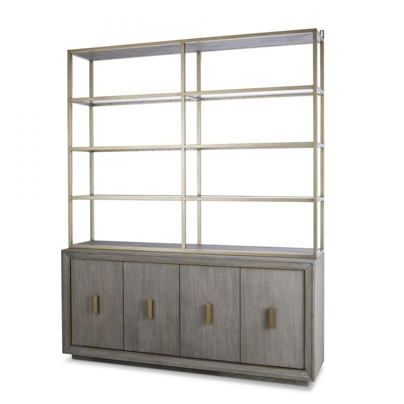 Monarch Golden Oak 72" Wide Handcrafted Sideboard