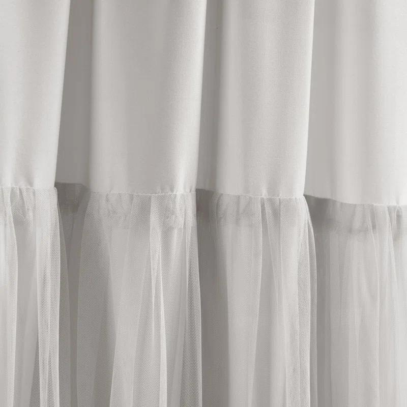 Lush Decor Polyester Semi Sheer Curtain Pair (Set of 2)