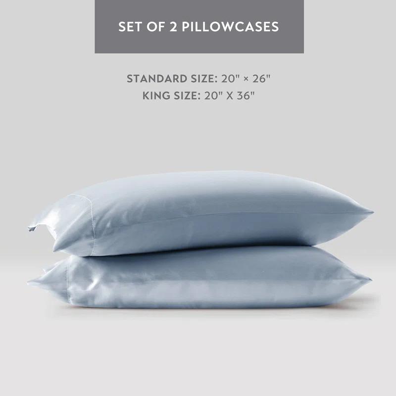 Madison Park Essentials Satin Luxury 2PC Pillowcases (Set of 2)