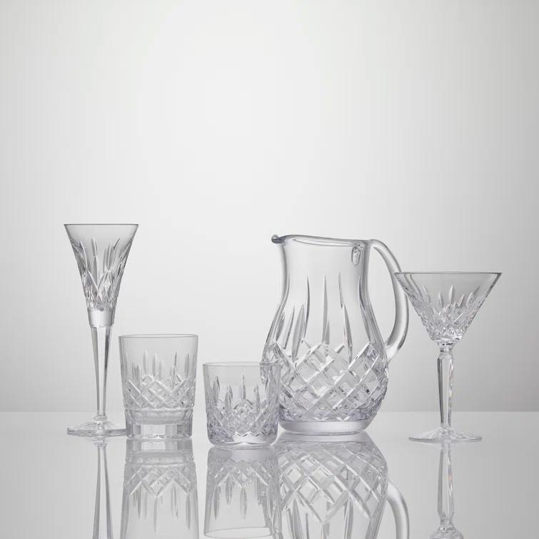 Elegant Classic 9oz Clear Cut Crystal Tumbler for Cold Drinks