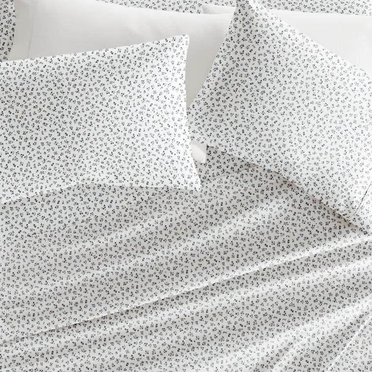 IEnjoy Home 4 Piece Sheet Set Patterned Microfiber Ultra Soft Bedding in Floral Dream