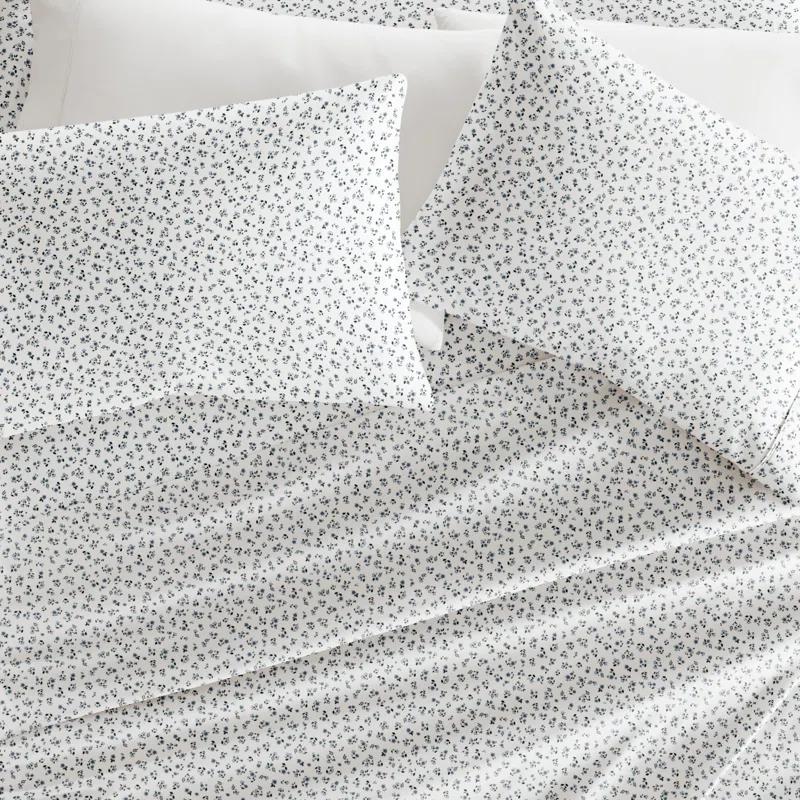 4 Piece Sheet Set Patterned Microfiber Ultra Soft Bedding in Floral Dream