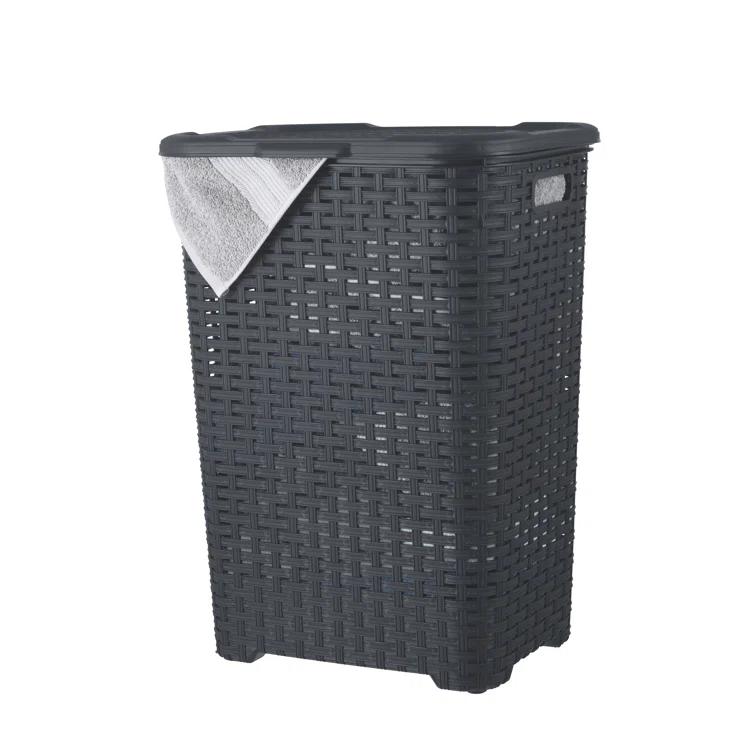 Rebrilliant Plastic Laundry Hamper with Handles