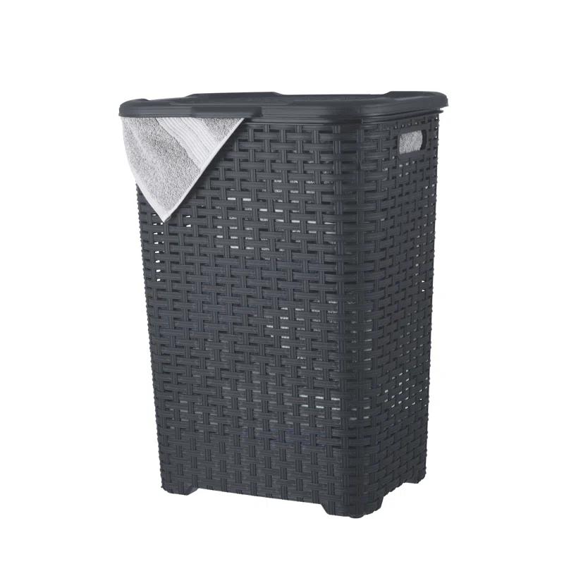 Rebrilliant Plastic Laundry Hamper with Handles