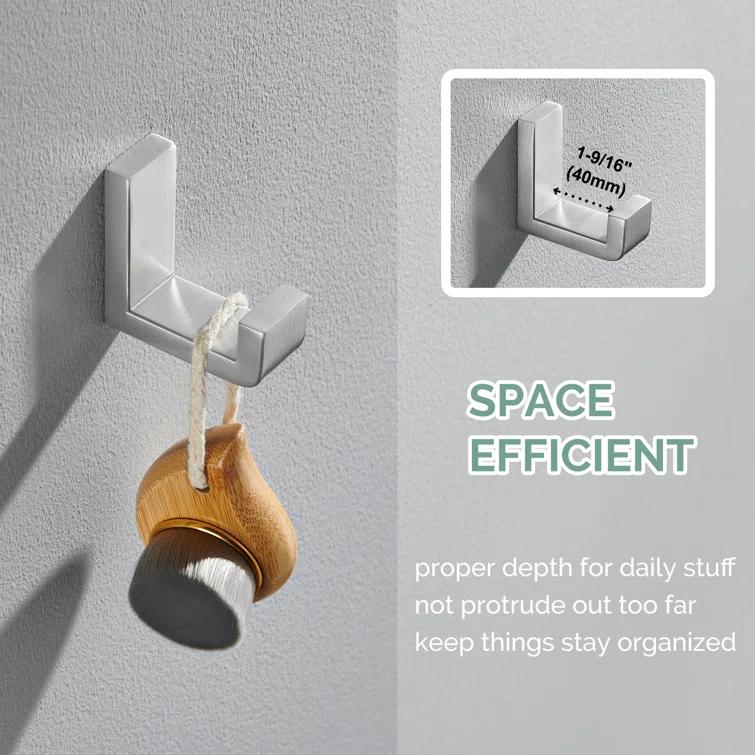 AngleSimple Stainless Steel Bathroom Wall Mounting Robe Hook KA082