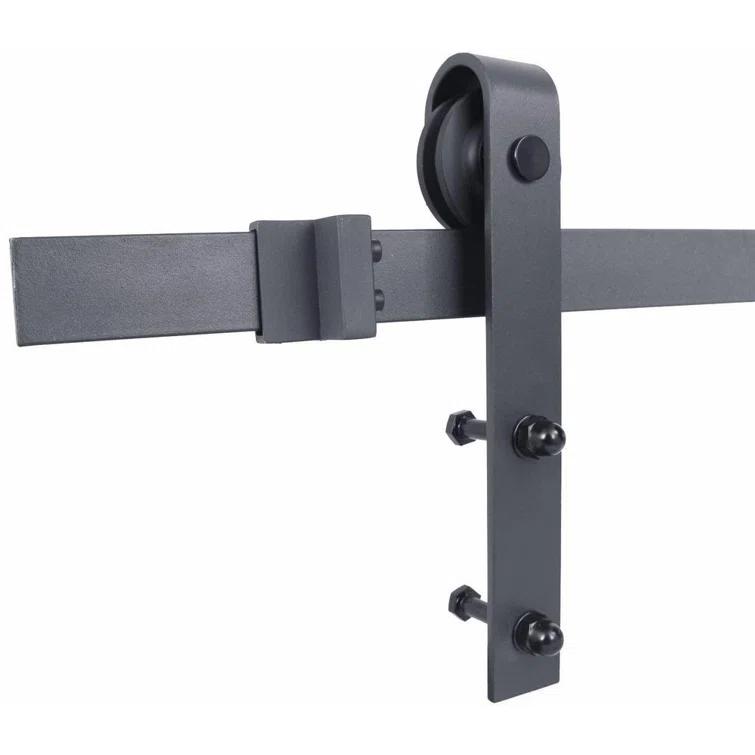 Calhome 84'' Hollow Paneled Painted with Installation Hardware Kit Barn Door