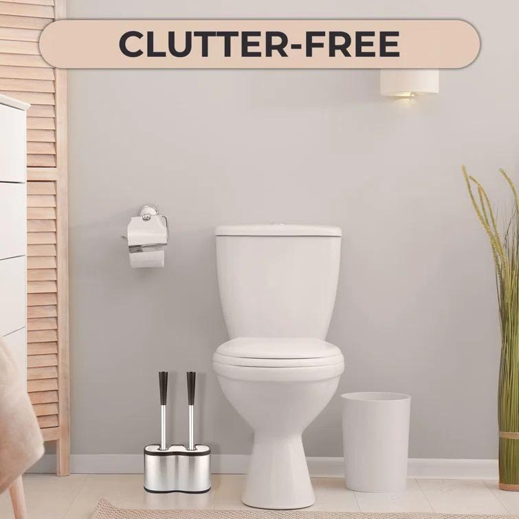 FAST APPLIANCES LLC Stainless Steel Toilet Brush And Holder | Wayfair