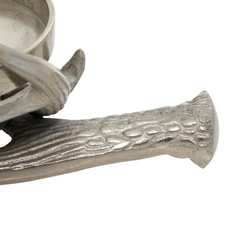 Aluminum Metal Antler Decorative Candle Holder